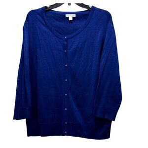 Women Button Down Sweater Size XL